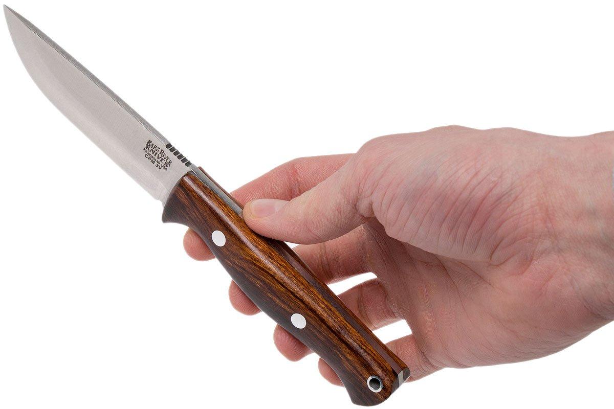 Bark River Gunny Scandi CPM 3V, Desert Ironwood, brown
