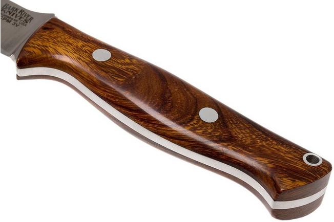 Bark River Gunny CPM 3V, Desert Ironwood, brown sheath