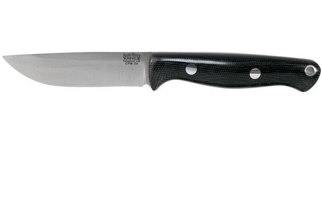 Imagen para Bark River Bravo EDC CPM 3V Rampless, Black Canvas Micarta cuchillo bushcraft
