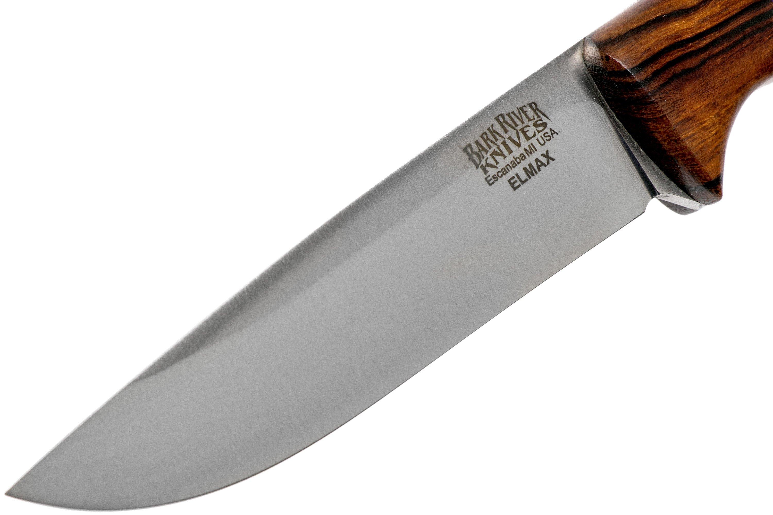 Bark River Gunny Hunter LT Elmax Desert Ironwood bushcraft knife