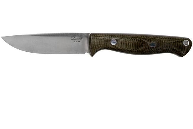 Bark River Gunny Hunter LT Elmax Green Canvas Micarta bushcraft