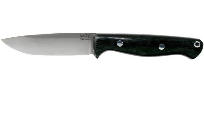 Bark River Gunny Hunter CPM S45VN, Black Canvas Micarta hunting