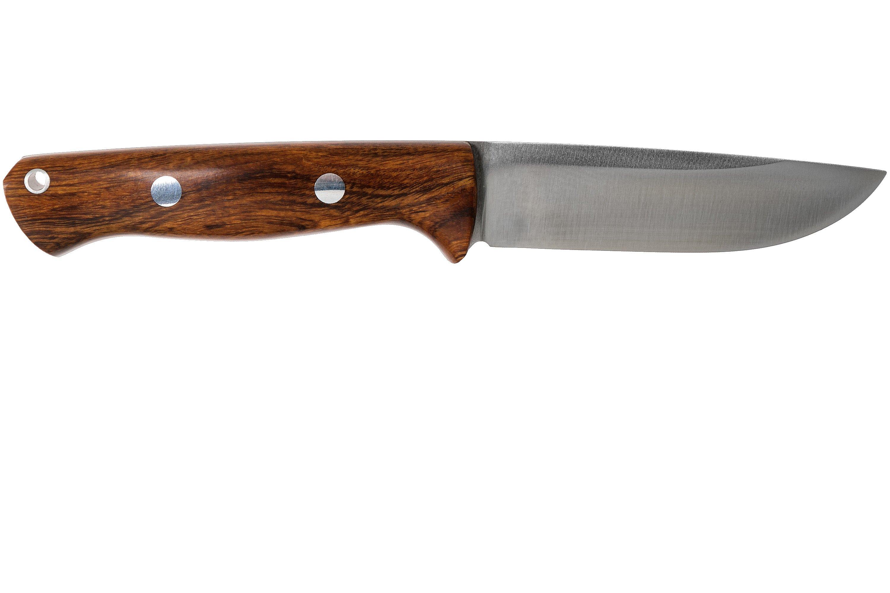 Bark River Bravo 1 LT Hunter CPM 3V, Desert Ironwood, brown sheath 