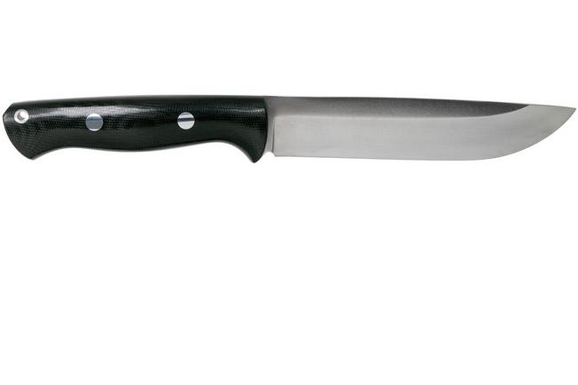 Bark River Bravo 1.5 Rampless CPM 3V Field Knife, Black Canvas