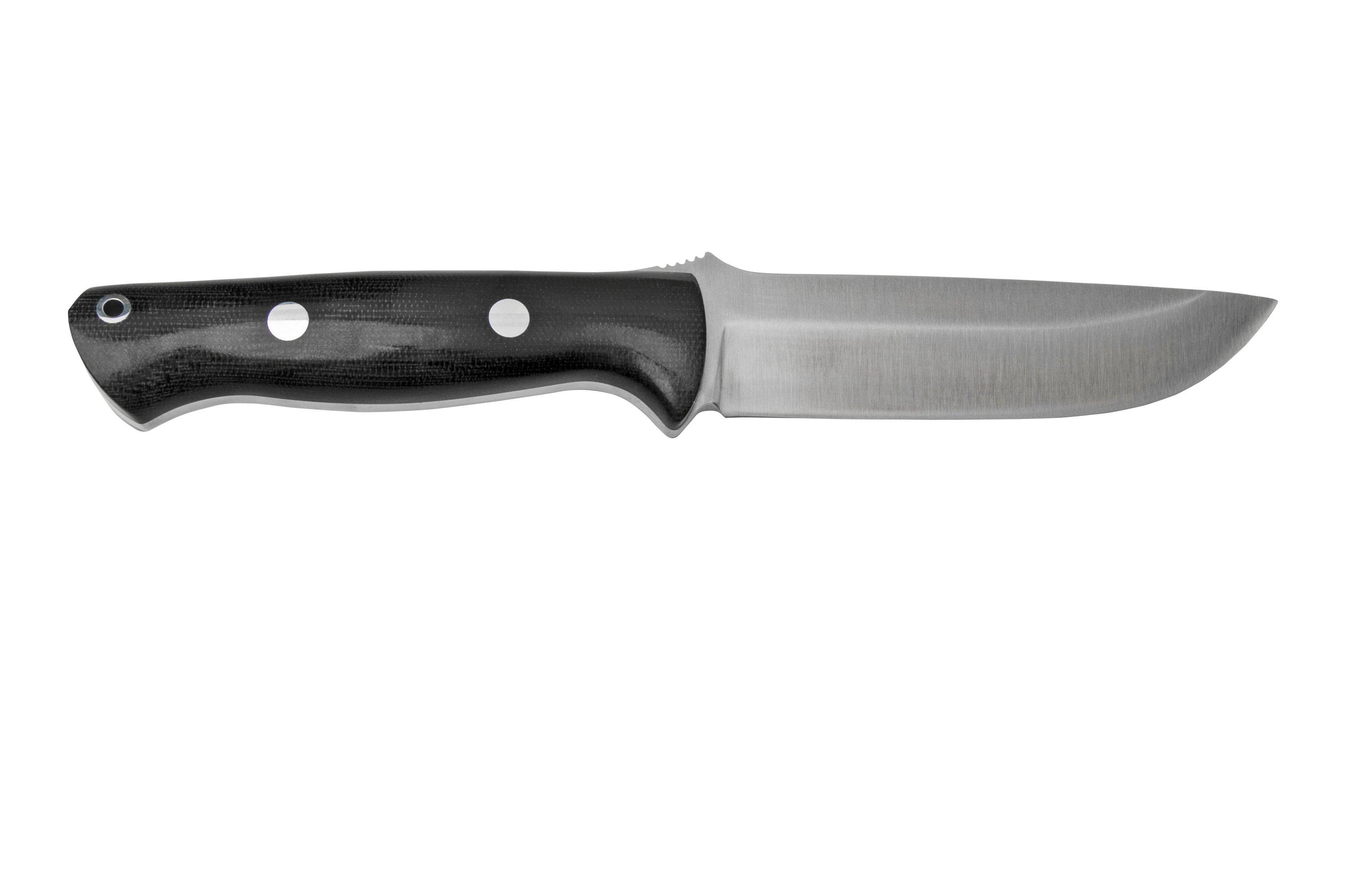 Bark River Bravo 1.2 CPM 3V Black Canvas, outdoor knife