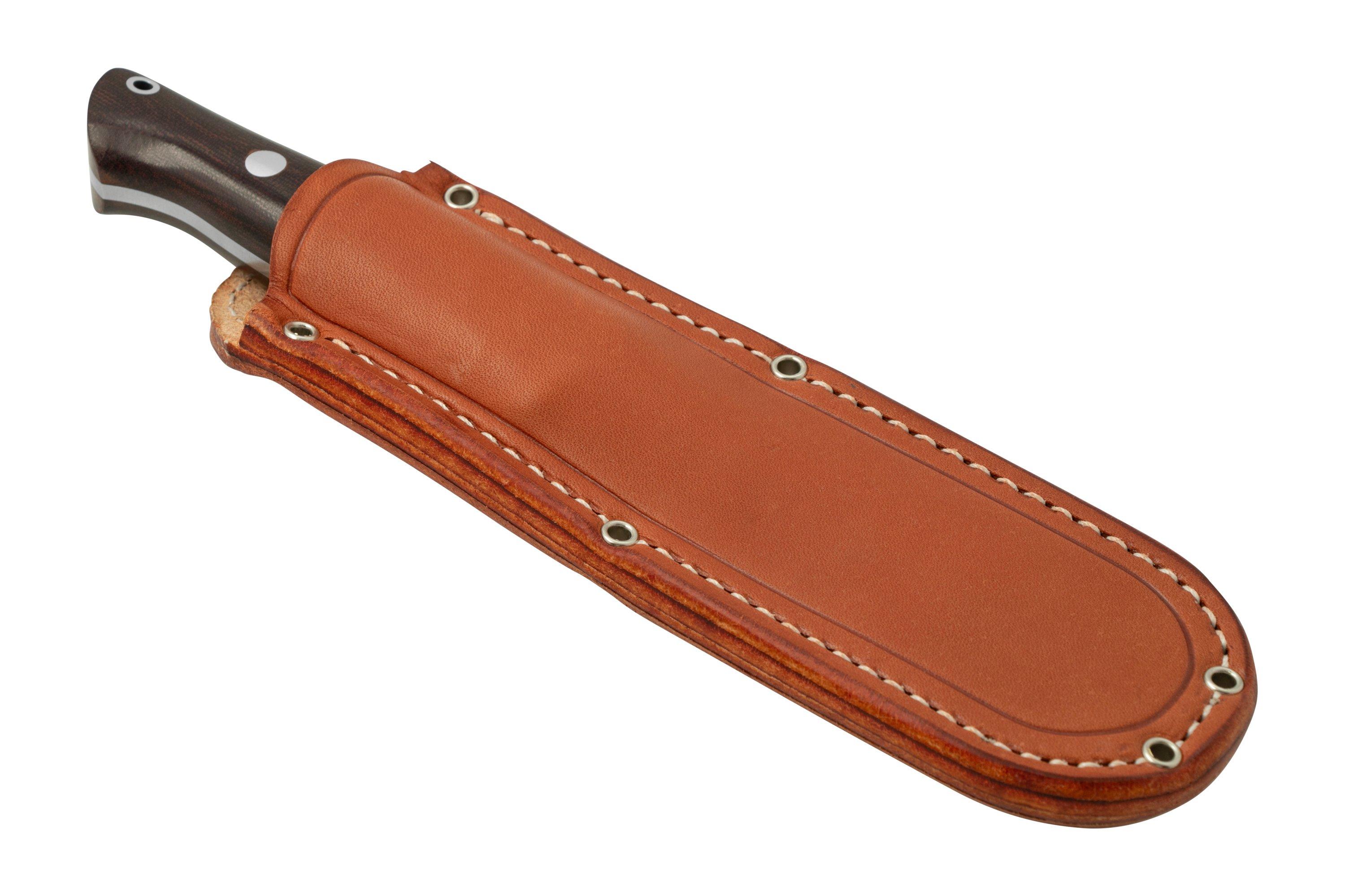 Bark River Bravo 1.2 LT CPM 3V Rampless, Burgundy Canvas Micarta