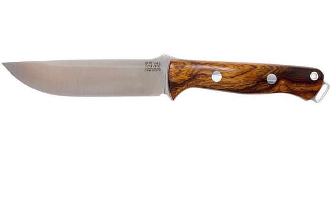 Bark River Bravo 1.25 S35VN, Desert Ironwood, brown sheath