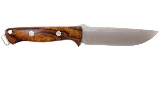 Bark River Bravo 1.25 S35VN, Desert Ironwood, brown sheath