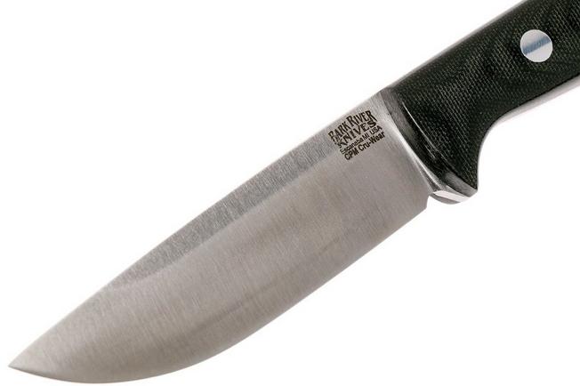 Bark River Bravo 1 LT Cru Wear, Black Canvas Micarta, Rampless