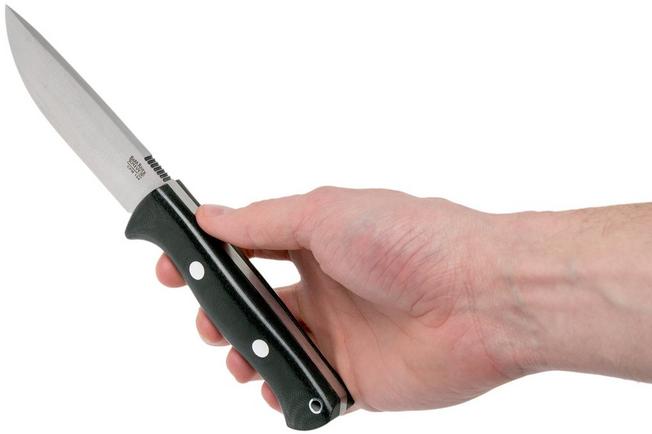 Afbeelding voor Bark River Bravo 1 CPM 154CM Field Knife, Black Canvas Micarta