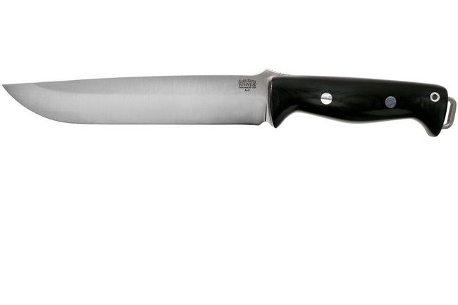 Bark River Bravo 2 A2 Black Canvas Micarta, outdoor knife