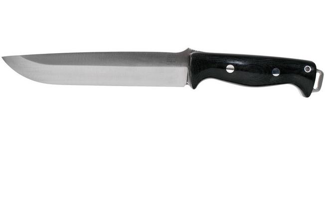 Bark River Bravo 2 CPM 3V, Black Canvas Micarta outdoor knife