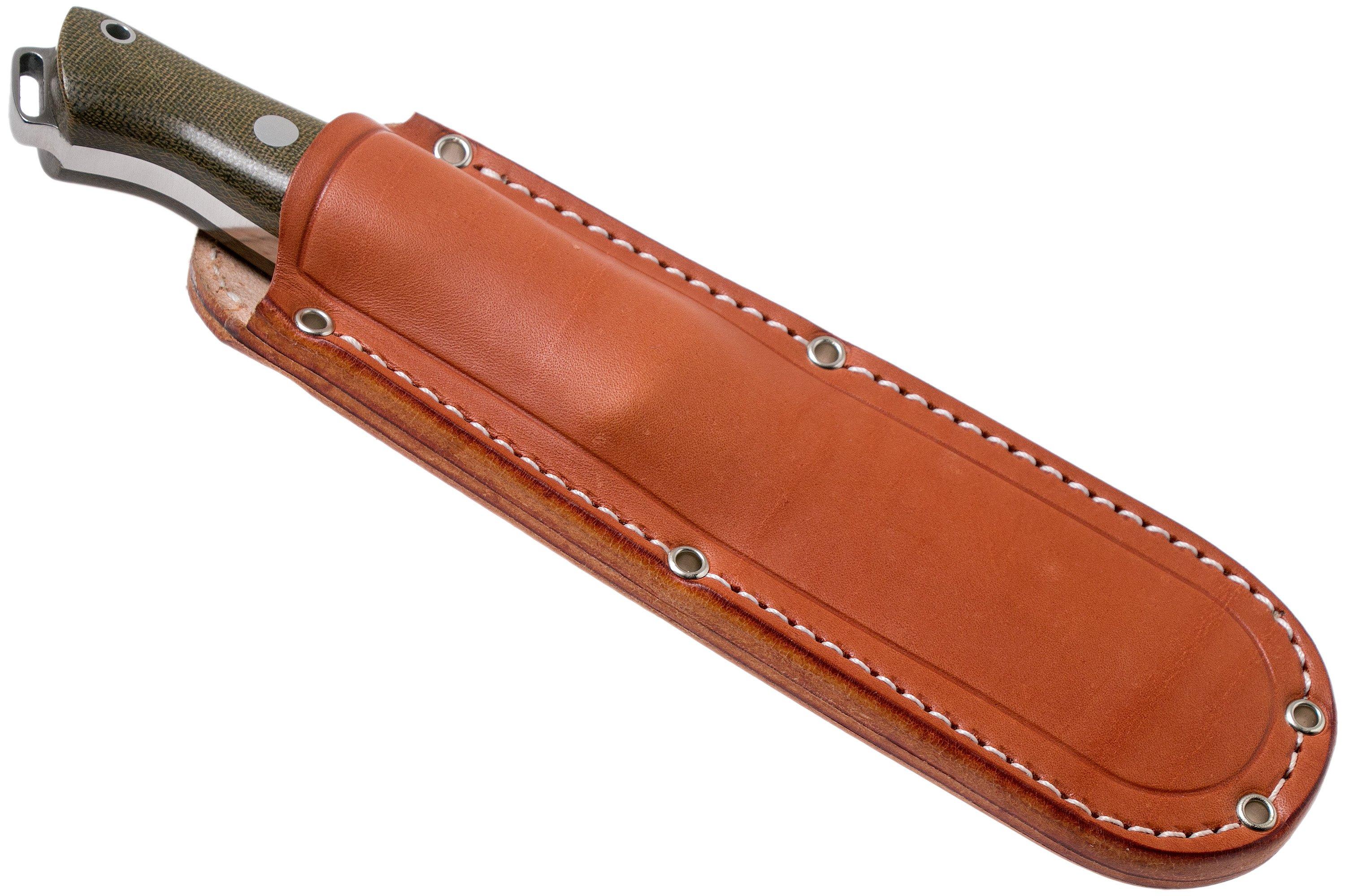 Bark River Bravo Squad Leader CPM 3V Green Canvas Micarta Gnsti