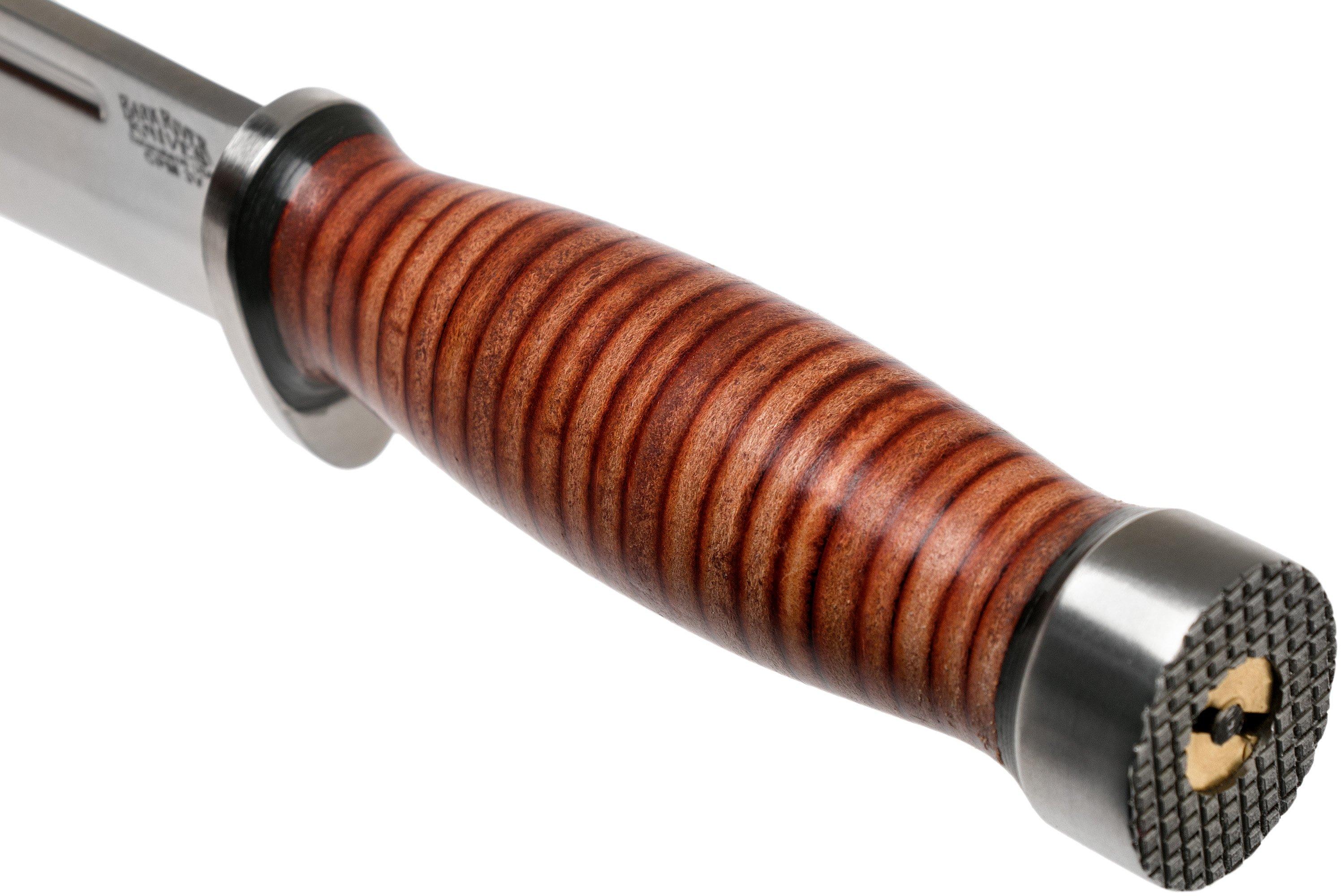 Bark River Quartermaster CPM 3V, Stacked Leather Achetez à prix