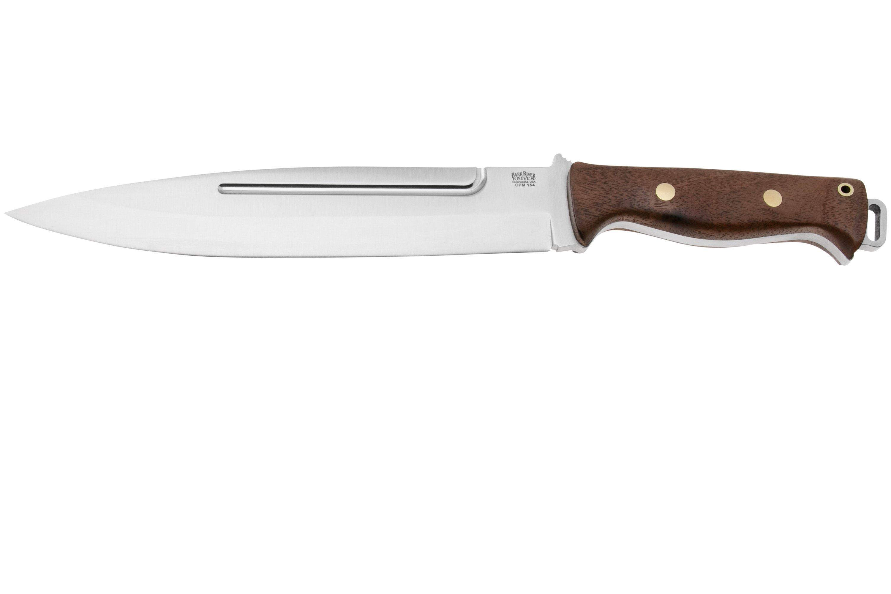 Bark River Bravo Pig Sticker CPM 154, American Walnut Brass Pins 