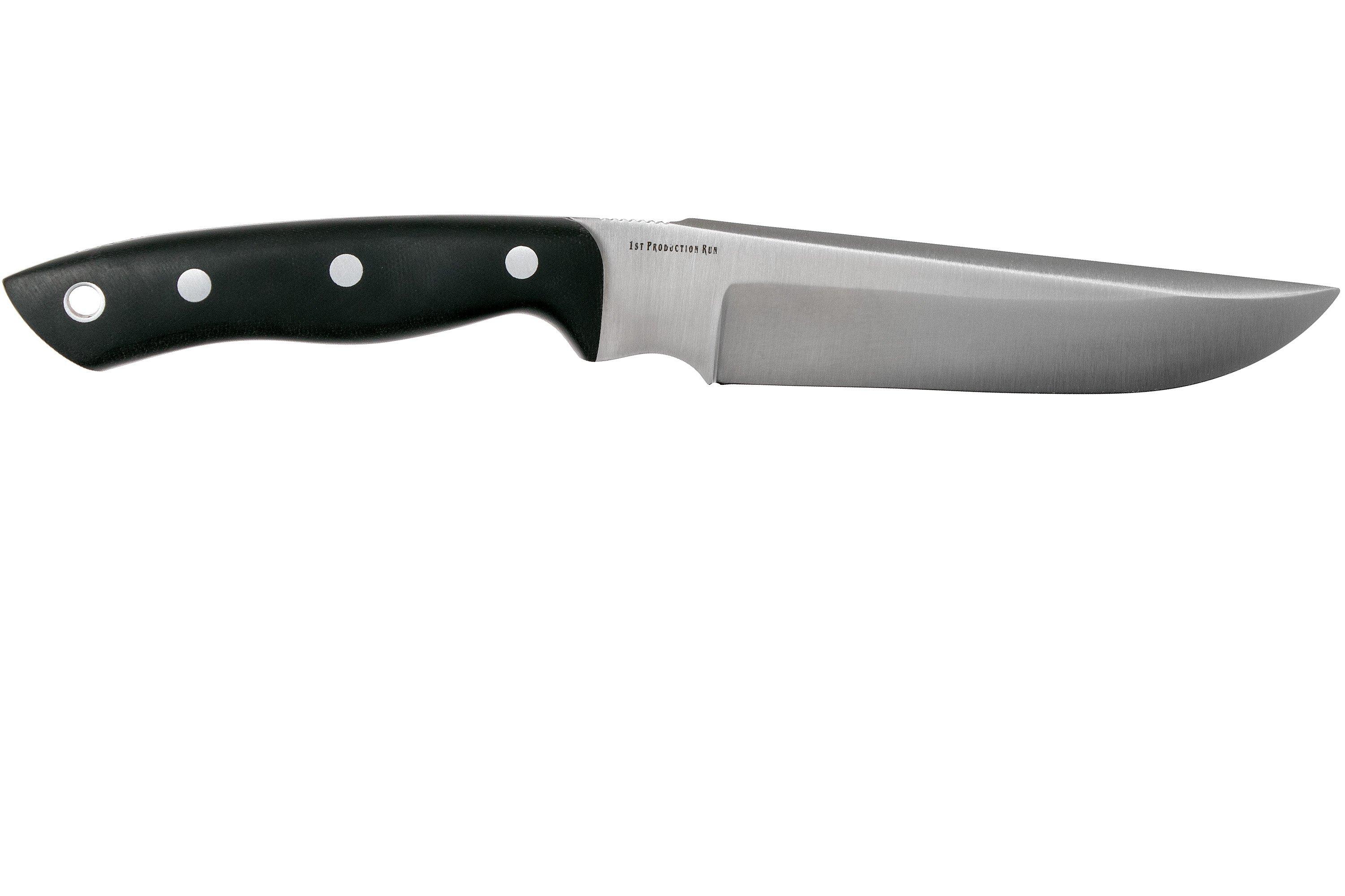 Bark River STS 7.5 CPM 154 Black Canvas Micarta | Advantageously 