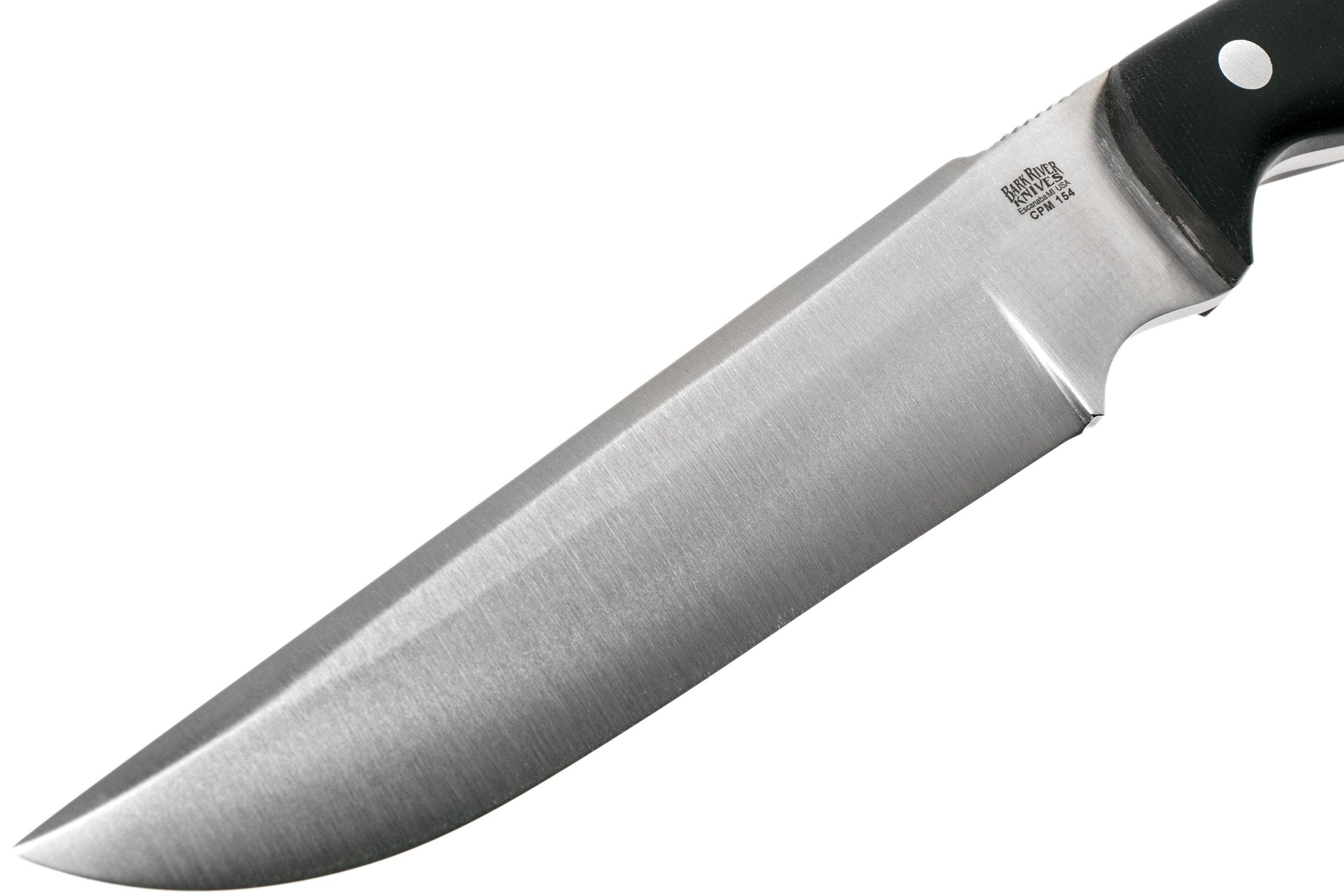 Bark River STS 7.5 CPM 154 Black Canvas Micarta Advantageously