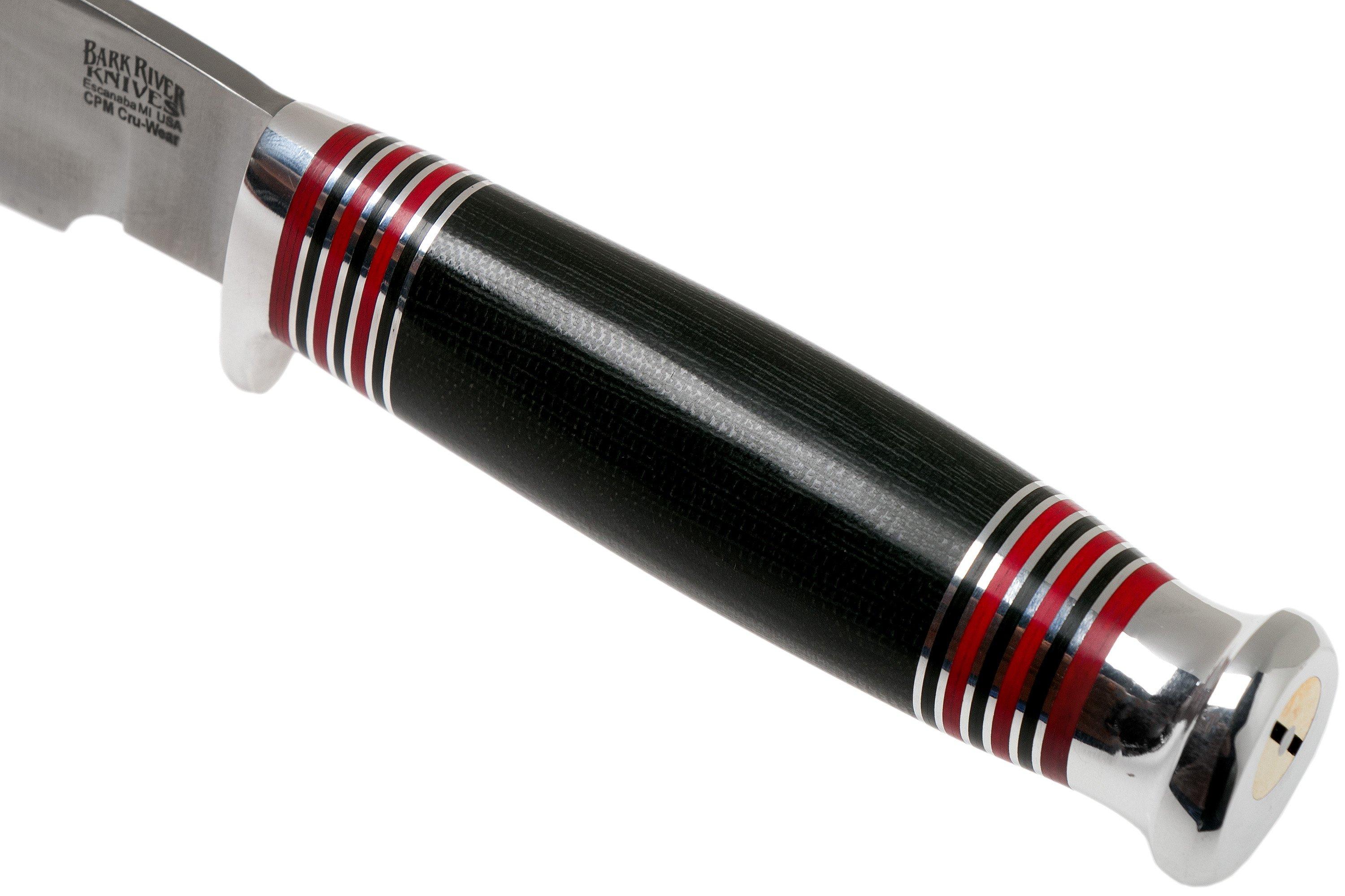 Bark River Michigan Hunter CPM Cru Wear Black Canvas Micarta hunting