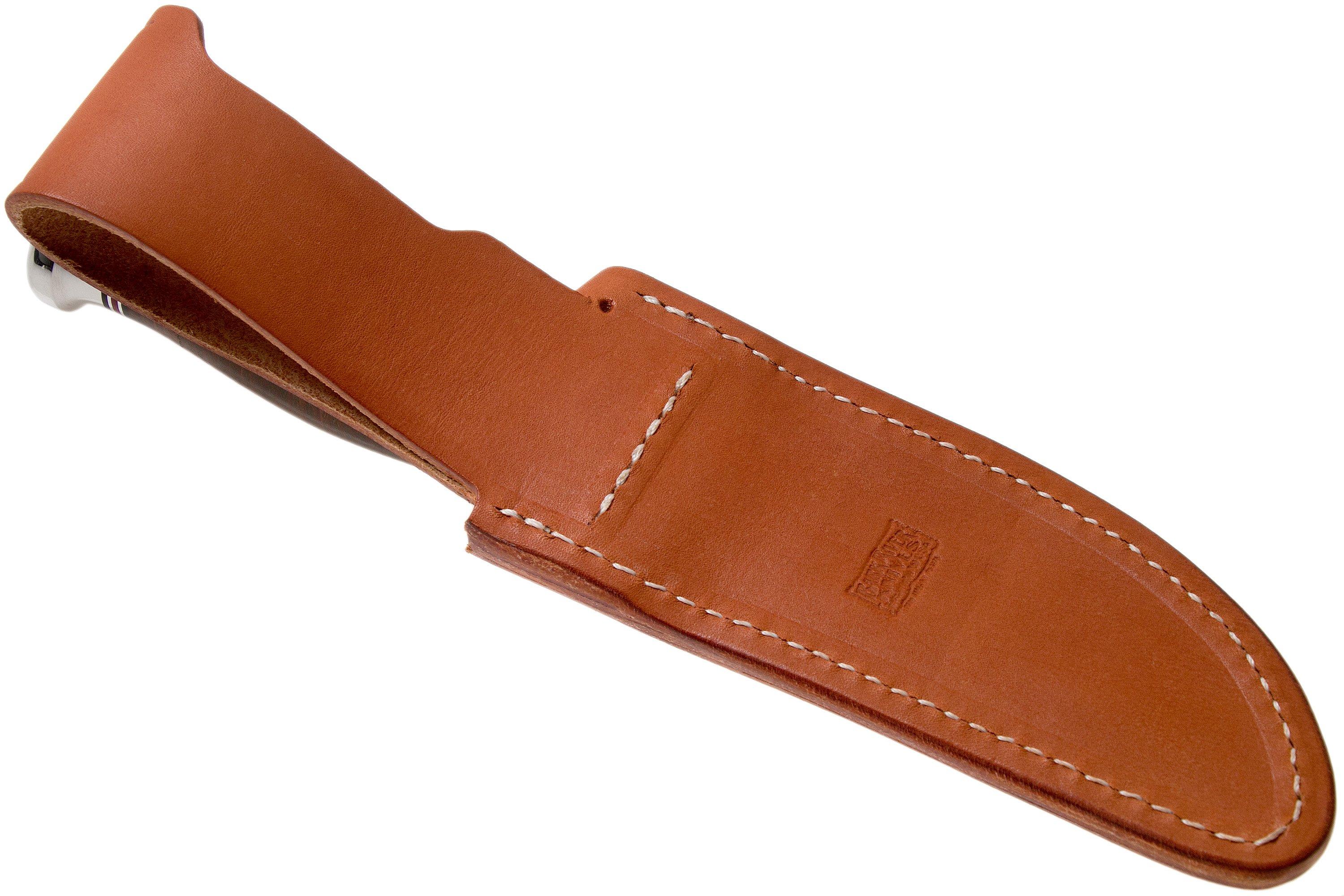 Bark River Special Hunting Knife CPM CruWear, Aged Stacked Leather hunting knife