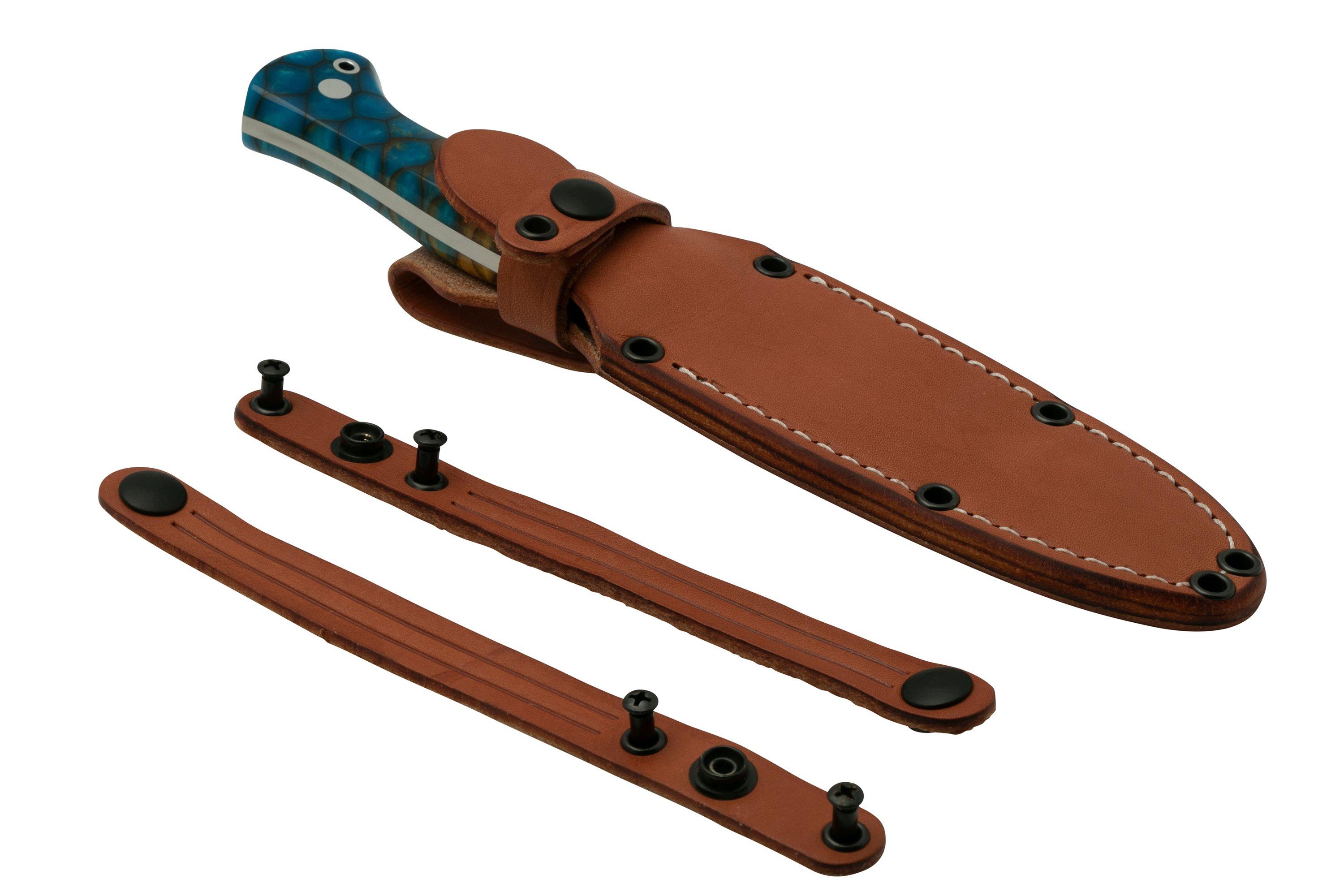 Bark River Cub CPM 3V Amber Sea Dragon Scale, bushcraftmes Voordelig