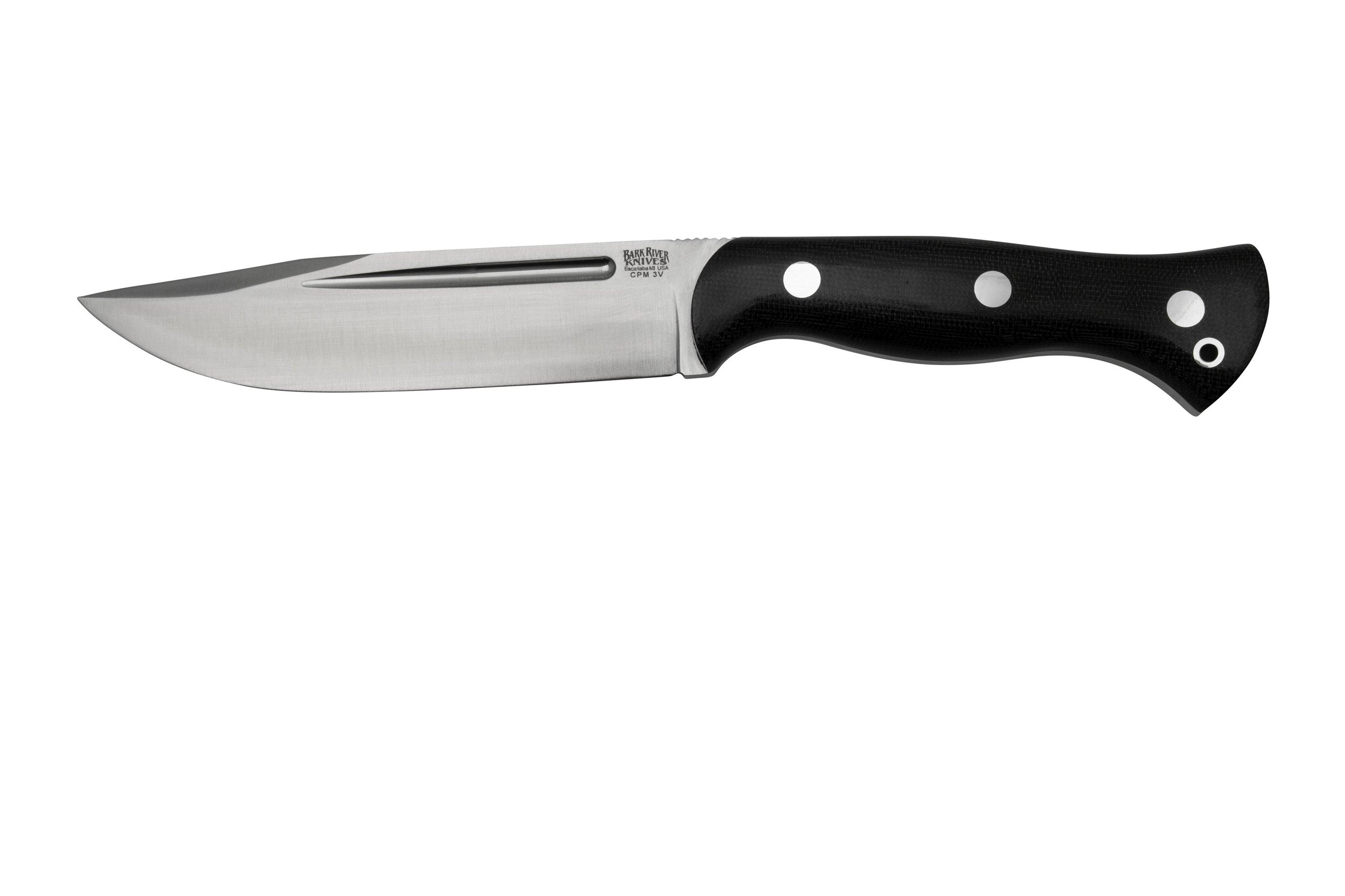 Bark River Cub CPM 3V Black Canvas Micarta, bushcraft knife Bark River Cub CPM 3V Black Canvas Micarta, bushcraft knife