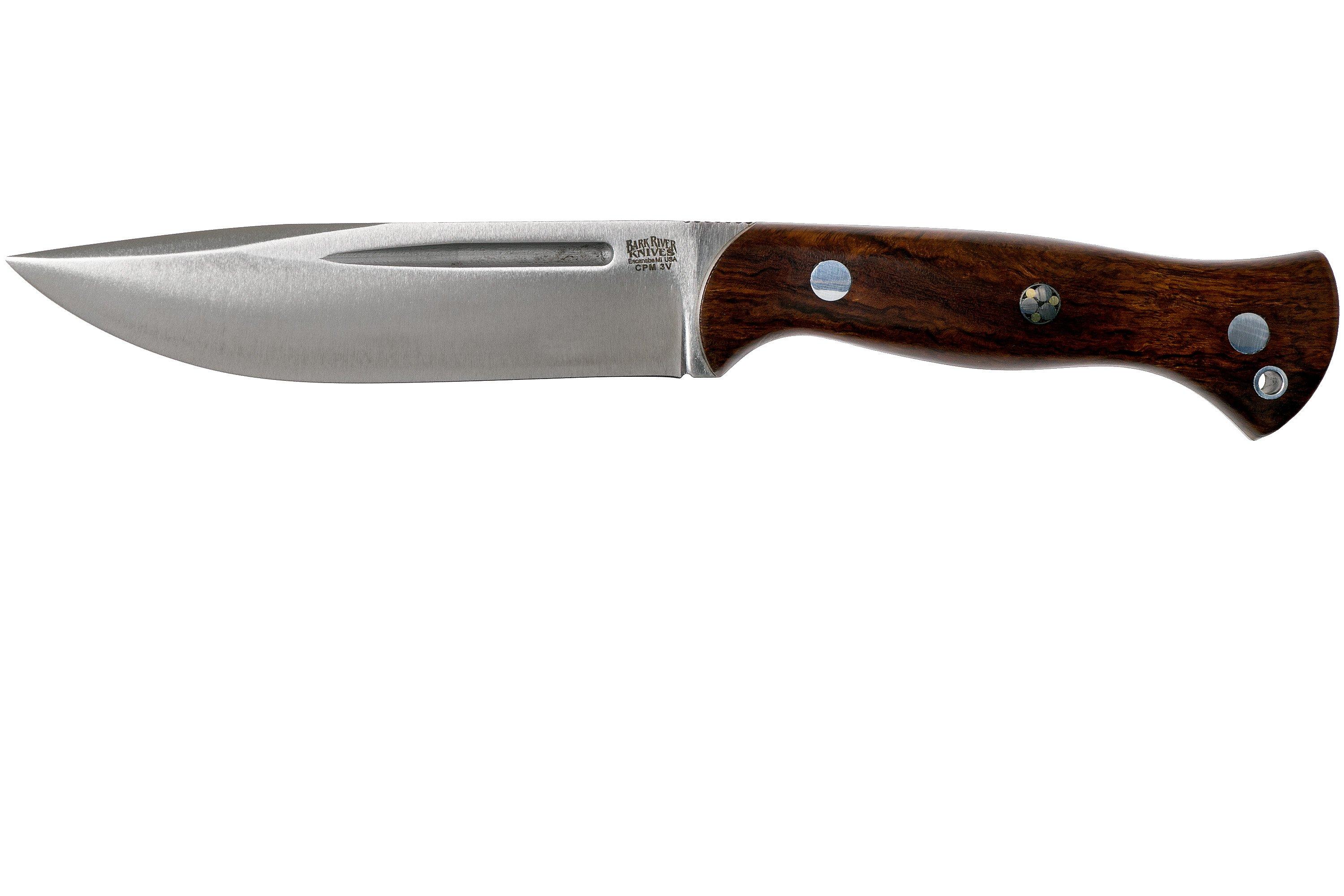 Bark River Cub CPM 3V, Desert Ironwood, Mosaic Pin bushcraft knife