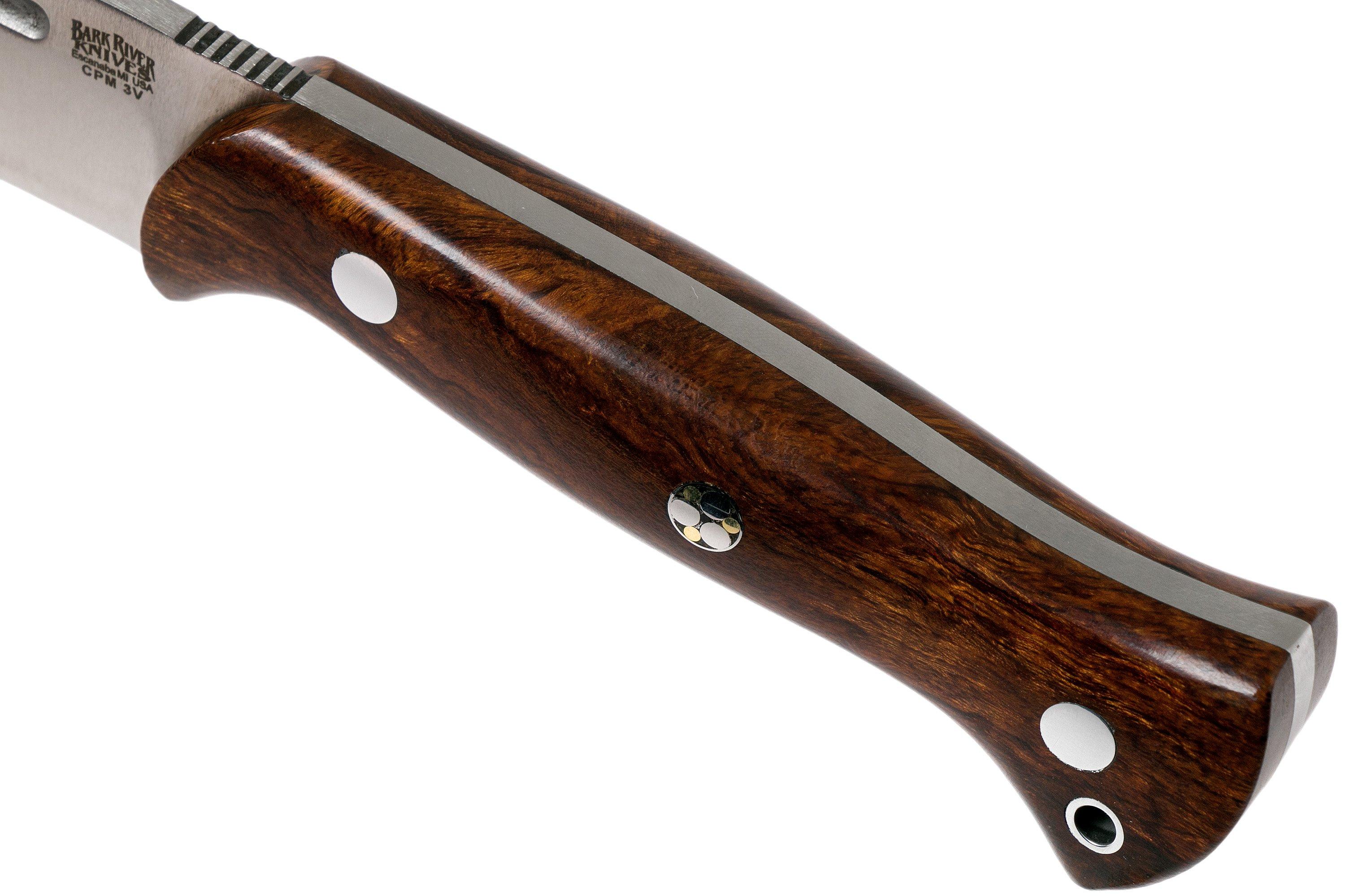 Bark River Cub CPM 3V, Desert Ironwood, Mosaic Pin bushcraft knife