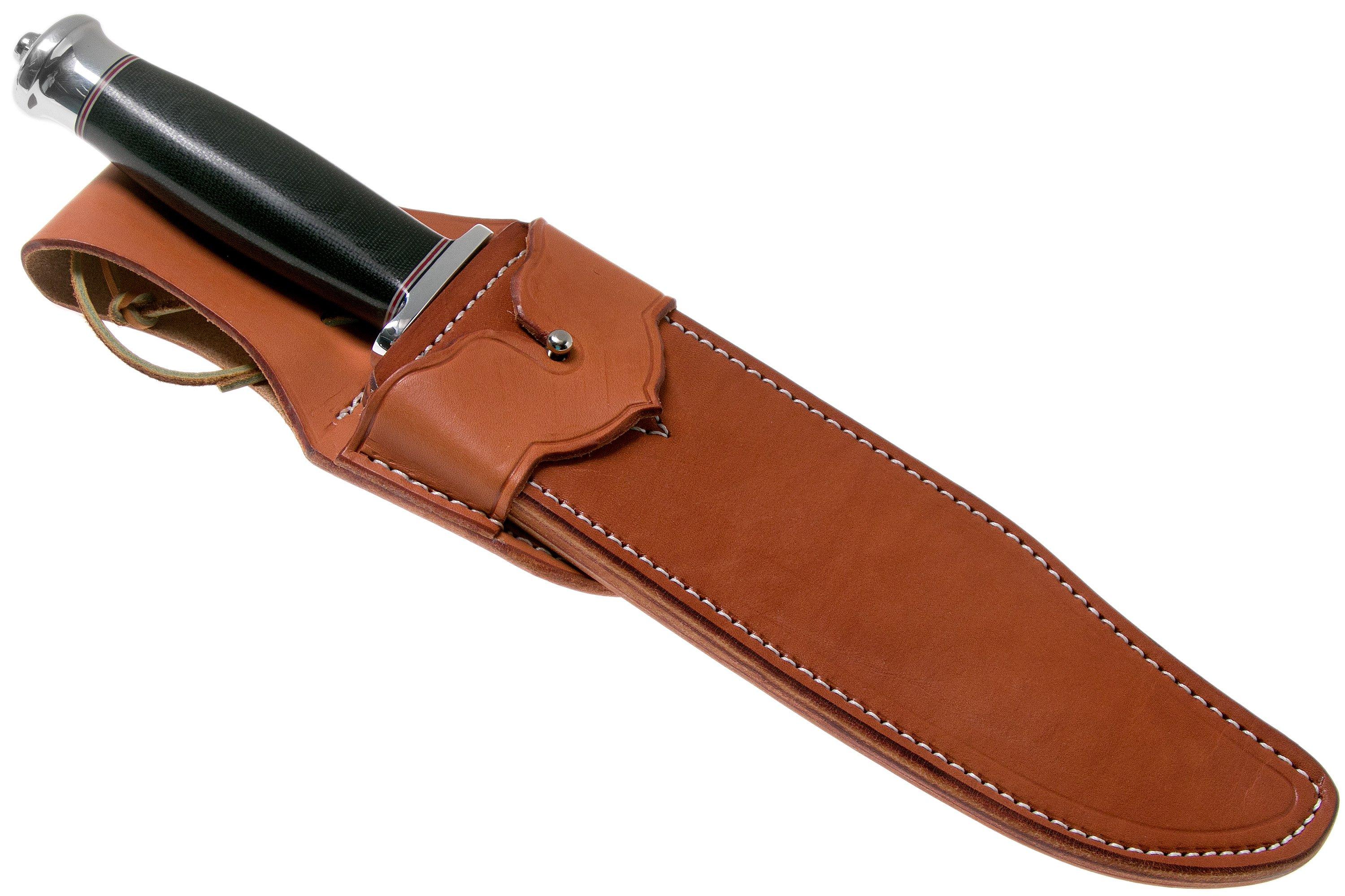 Bark River Highwayman III A2 Black Canvas Micarta Bowie knife