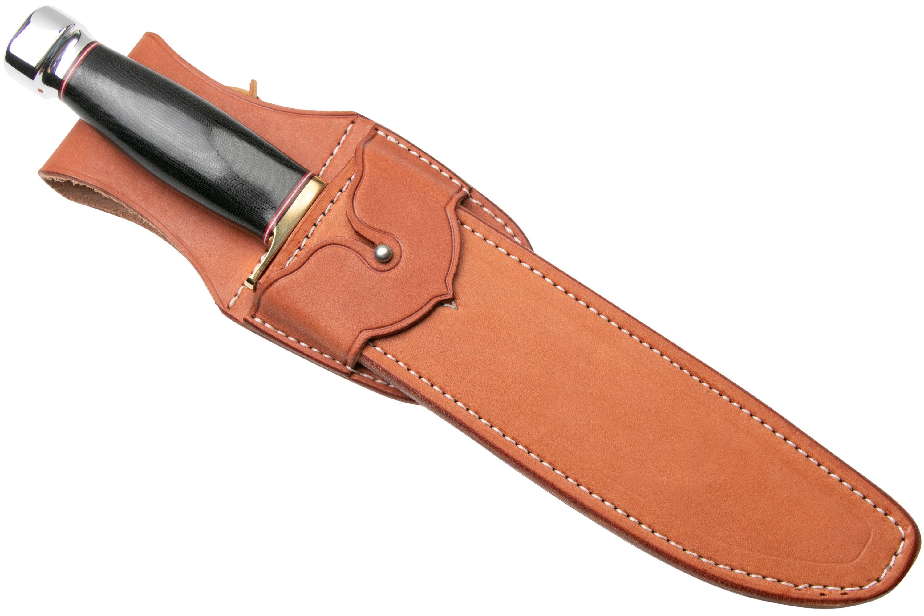 Bark River 1909 Michigan Bowie A2 Black Canvas Micarta, Single Quillion