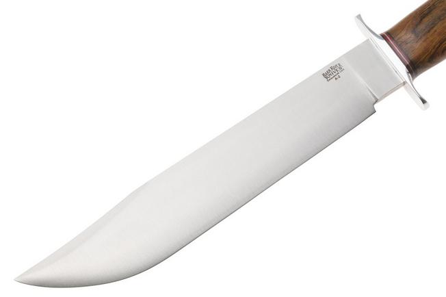 Image for Bark River 1909 Michigan Bowie Clip Point BR-09-214 Satin A2, Desert Ironwood, Double Quillion, bowie knife