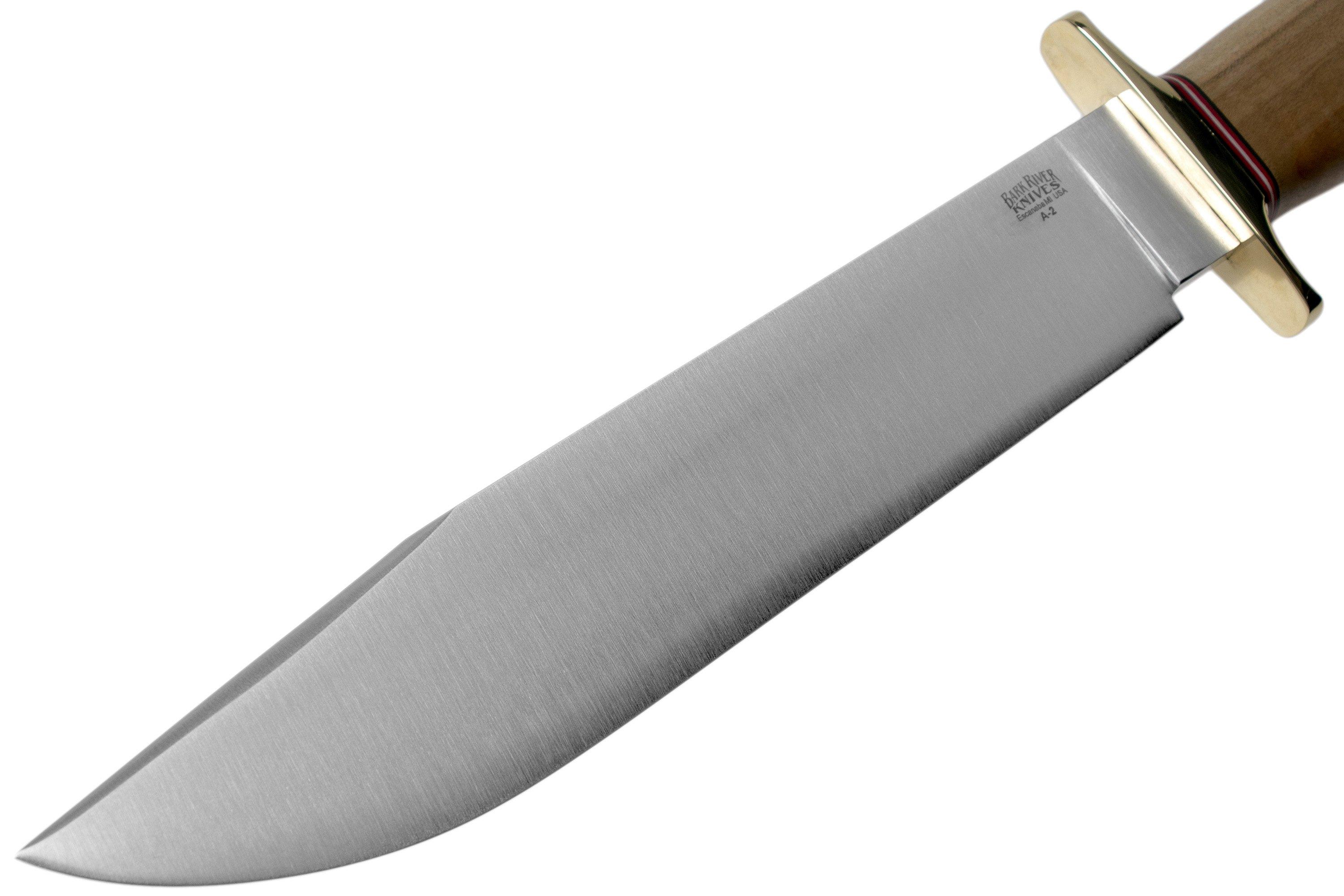 Bark River 1909 Michigan Bowie A2 Natural Curly Maple, Double Quillion