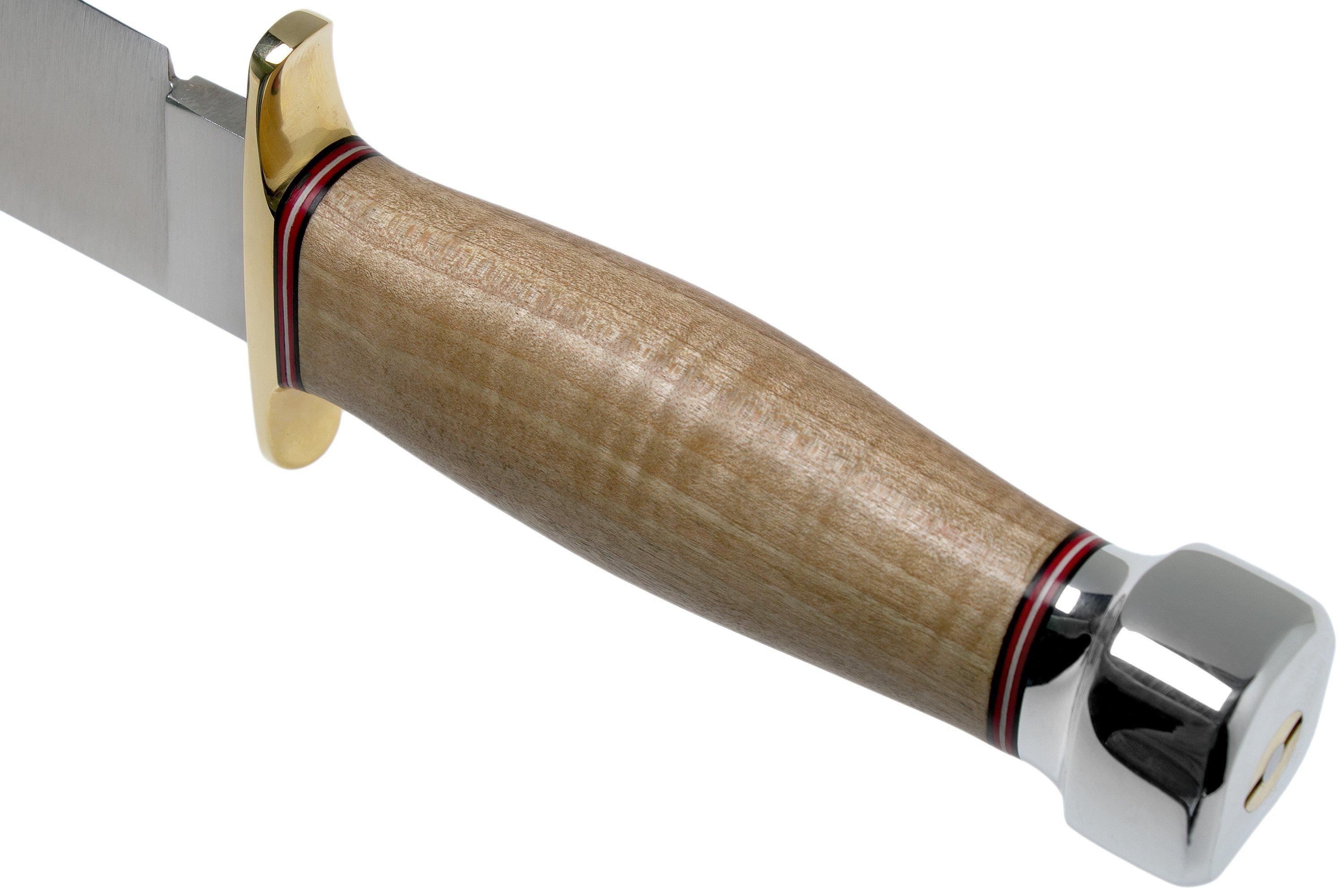 Bark River 1909 Michigan Bowie A2 Natural Curly Maple, Double Quillion