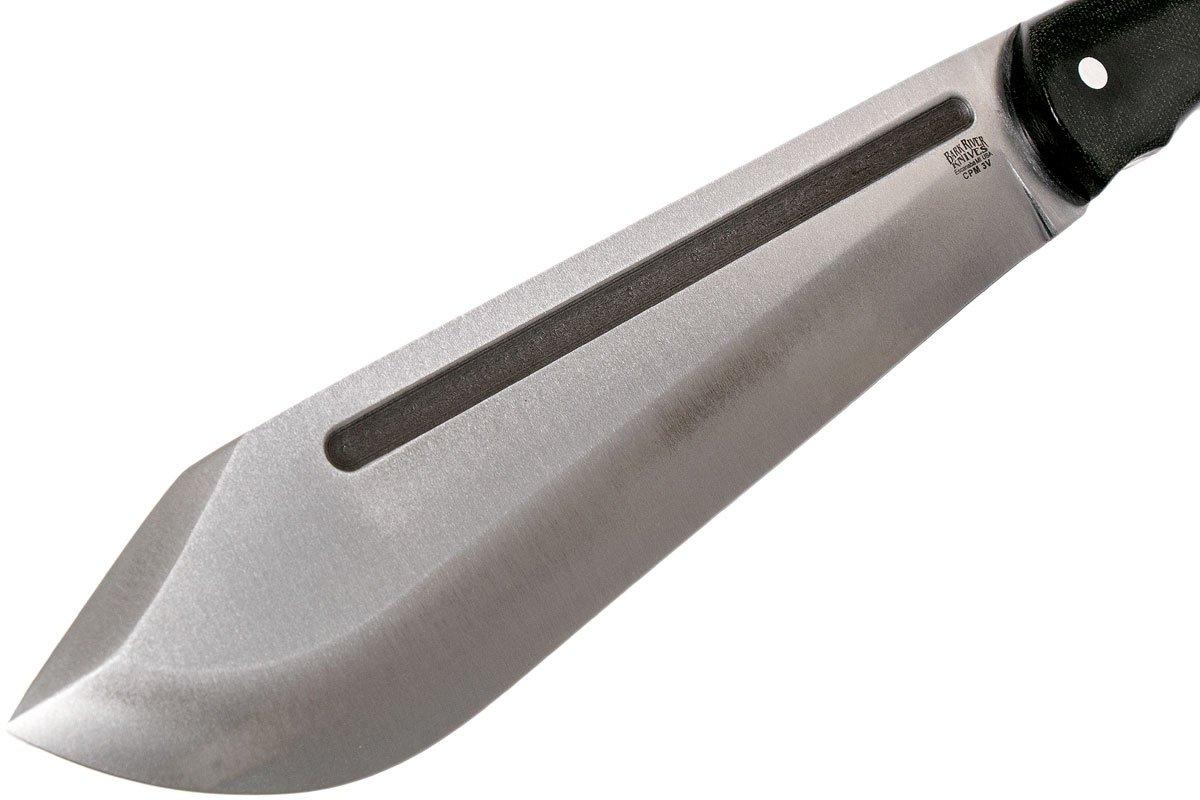 Bark River JX5 Vengeful 1 CPM 3V Black Canvas Micarta machete