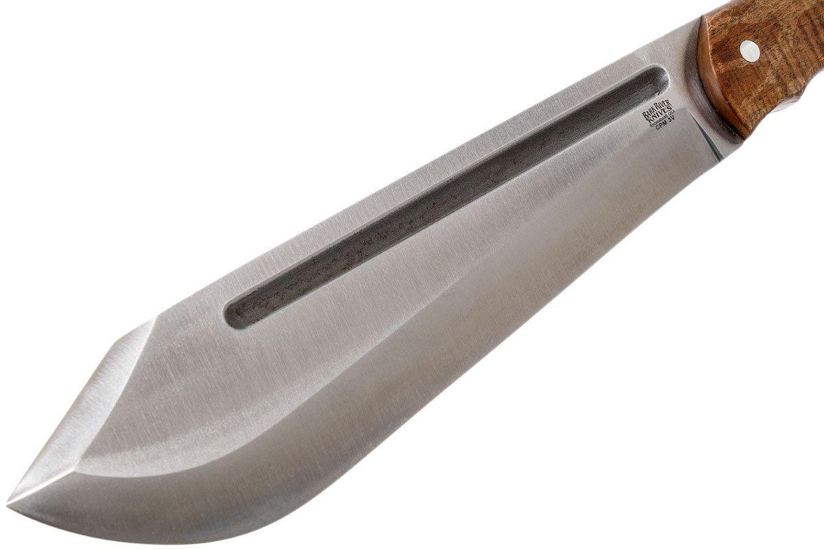 Bark River JX5 Vengeful 1 CPM 3V Dark Curly Maple machete Bark River JX5 Vengeful 1 CPM 3V Dark Curly Maple machete