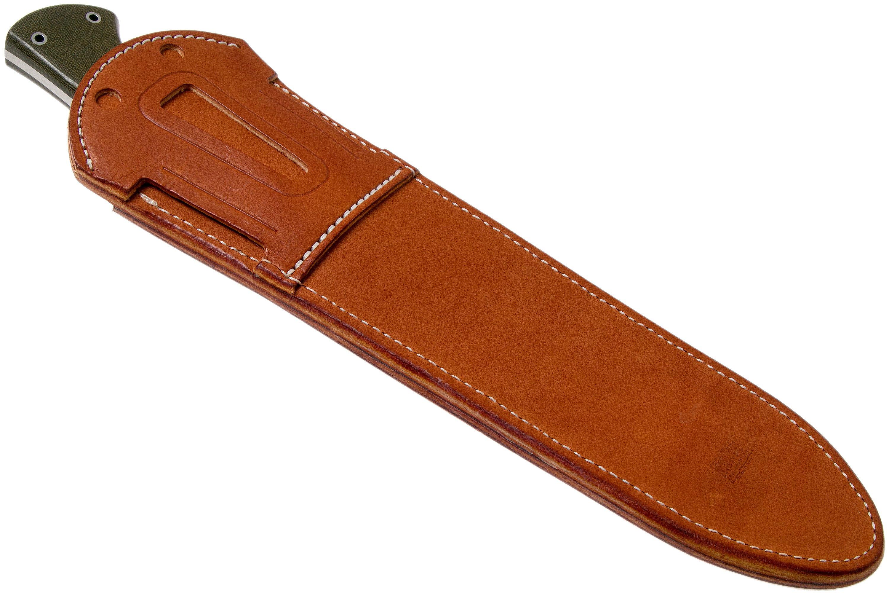 Bark River JX5 Vengeful 1 CPM 3V Green Canvas Micarta machete