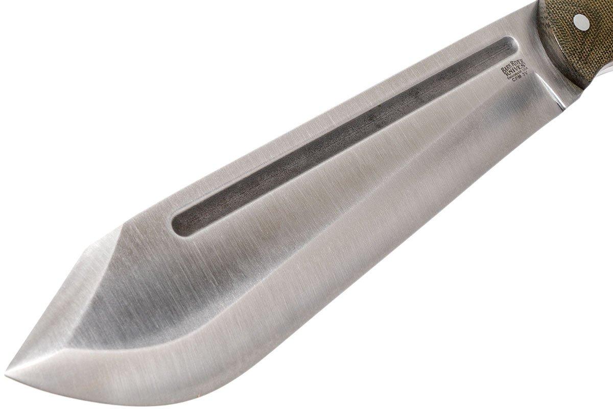 Bark River JX5 Vengeful 1 CPM 3V Green Canvas Micarta machete