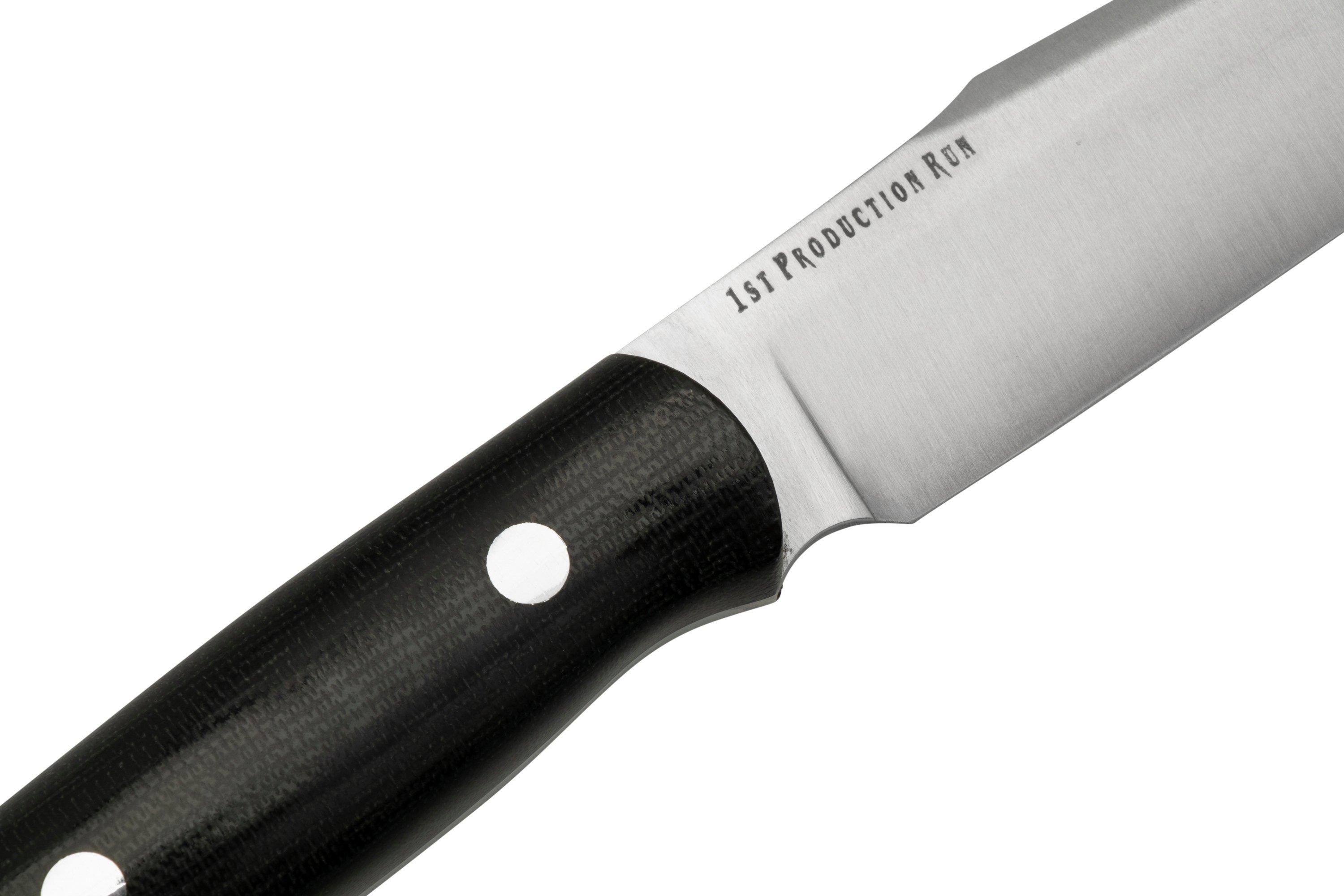 Bark River Ultra Lite Field Knife CPM 3V Black Canvas Micarta