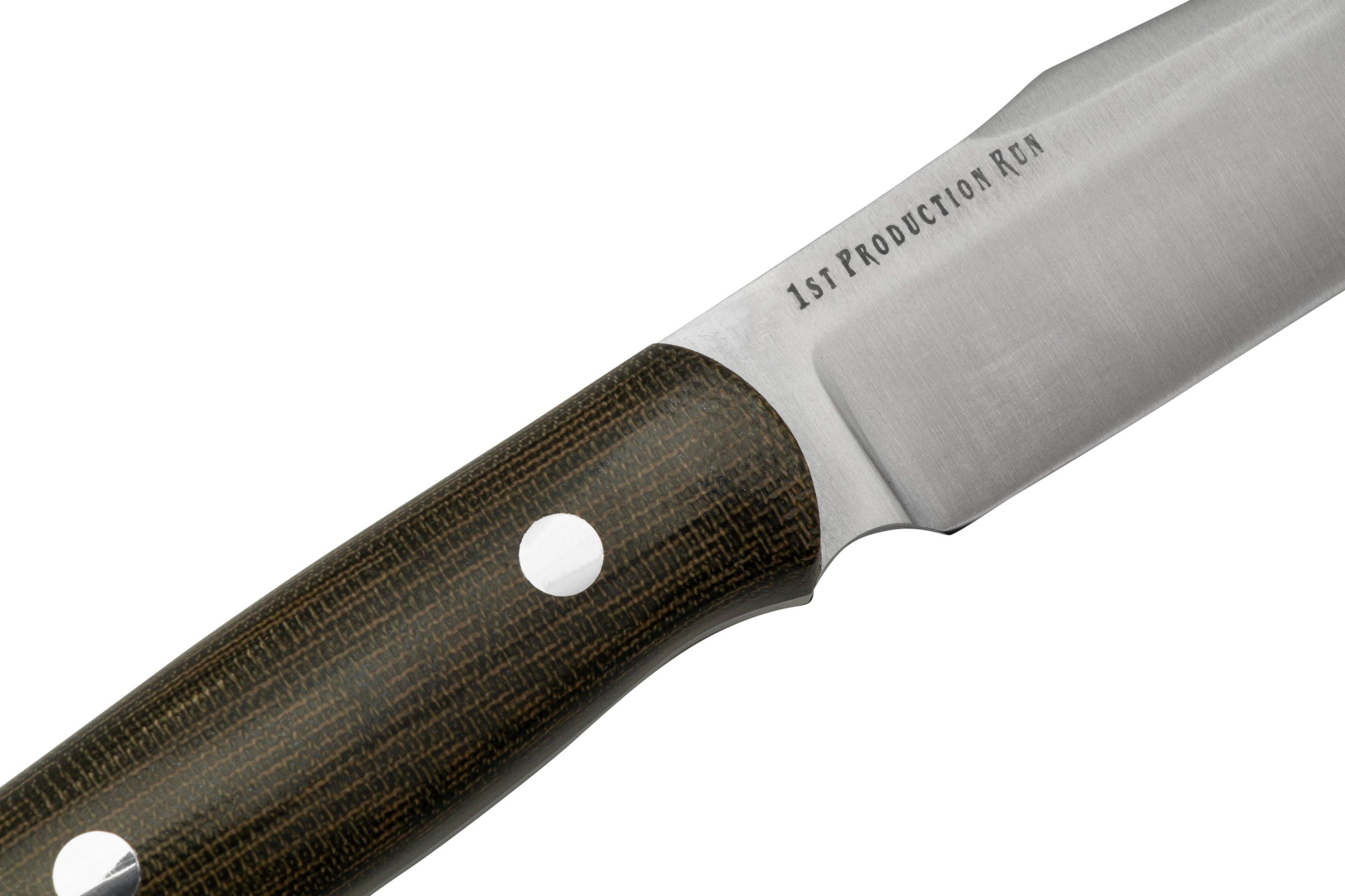 Bark River Ultra Lite Field Knife CPM 3V Green Canvas Micarta