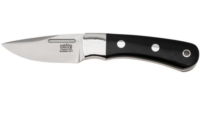 Afbeelding voor Bark River Essential CPM MagnaCut, Black Canvas Micarta, vaststaand mes