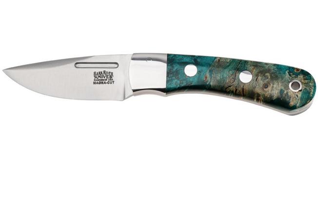 Afbeelding voor Bark River Essential CPM MagnaCut, Blue & Gold Elder Burl, vaststaand me