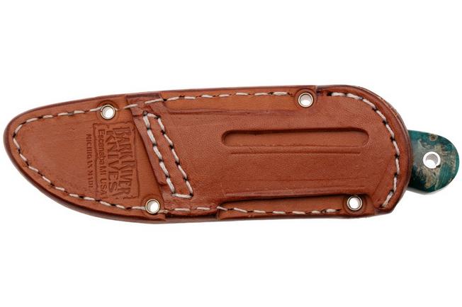 Afbeelding voor Bark River Essential CPM MagnaCut, Blue & Gold Elder Burl, vaststaand me