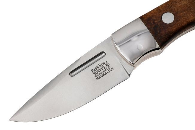 Afbeelding voor Bark River Essential CPM MagnaCut, Dark Birdseye Maple, vaststaand mes