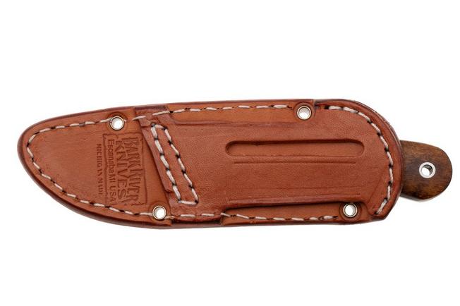 Afbeelding voor Bark River Essential CPM MagnaCut, Dark Birdseye Maple, vaststaand mes