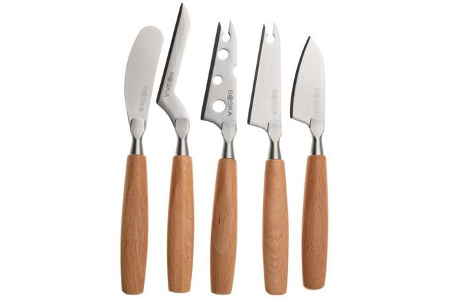 Bild für Boska Amigo Cheese Knife Set Small 306940 Buchenholz, 5-teiliges Käsemesser Set