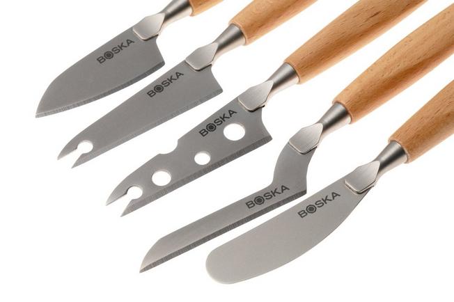 Bild für Boska Amigo Cheese Knife Set Small 306940 Buchenholz, 5-teiliges Käsemesser Set
