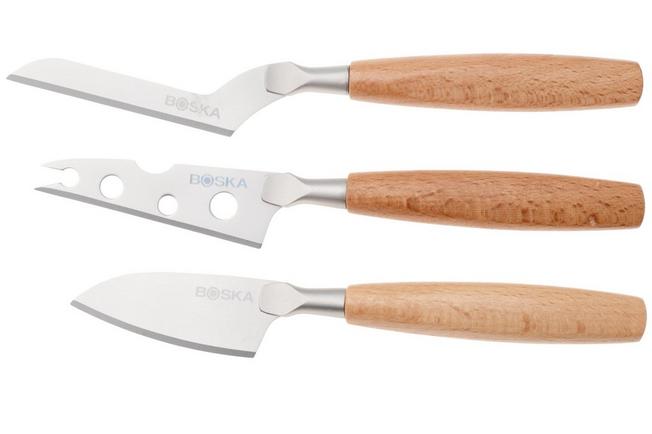 Afbeelding voor Boska Amigo Cheese Knife Set Small 306941 beukenhout, 3-delige kaasmessenset