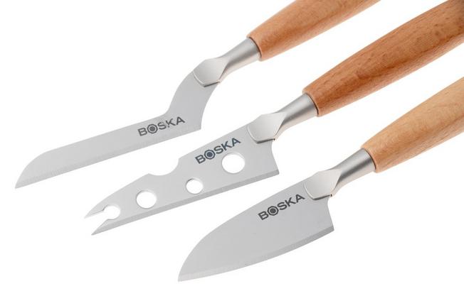Afbeelding voor Boska Amigo Cheese Knife Set Small 306941 beukenhout, 3-delige kaasmessenset