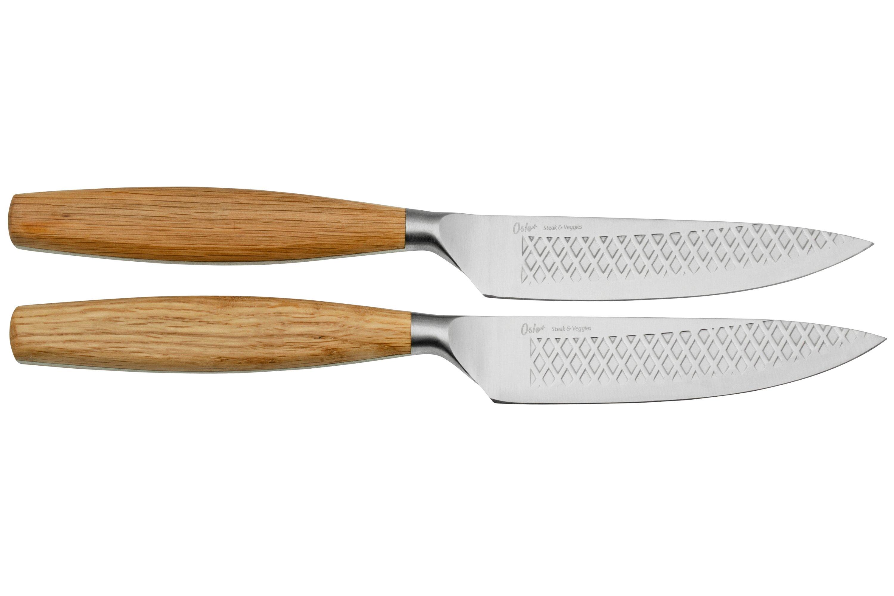 Set De Cubiertos Laguiole En Aubrac: Cuchillo De Carne Y Tenedor. Mango De Roble, Acero Inoxidable
