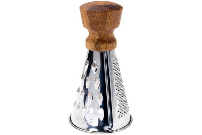 Boska Oak Table Cheese Grater, Stainless Steel & European Oak with