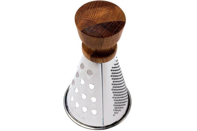 Acacia and Stainless Steel Cone Cheese Grater + Reviews